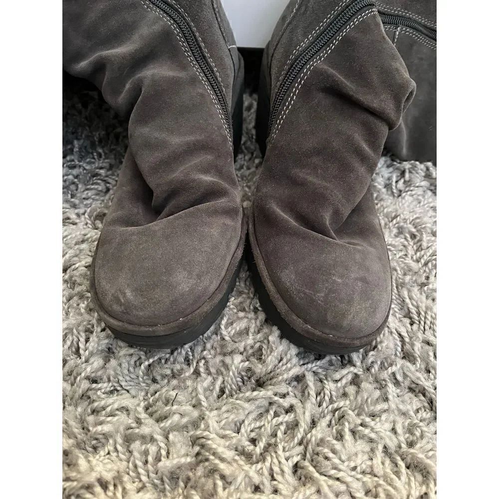 Fly London Yust Grey Suede Boot - Picture 8 of 15
